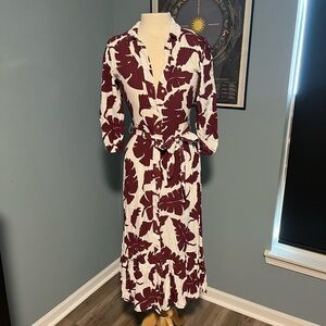 Zara fern print dress
